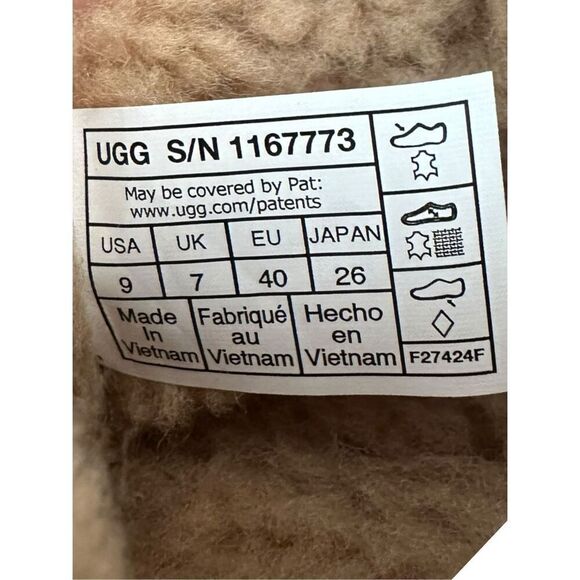 UGG Classic New Heights Cuffable Boot Genuine Shearling Platform Womens Size 9 E - Picture 12 of 14